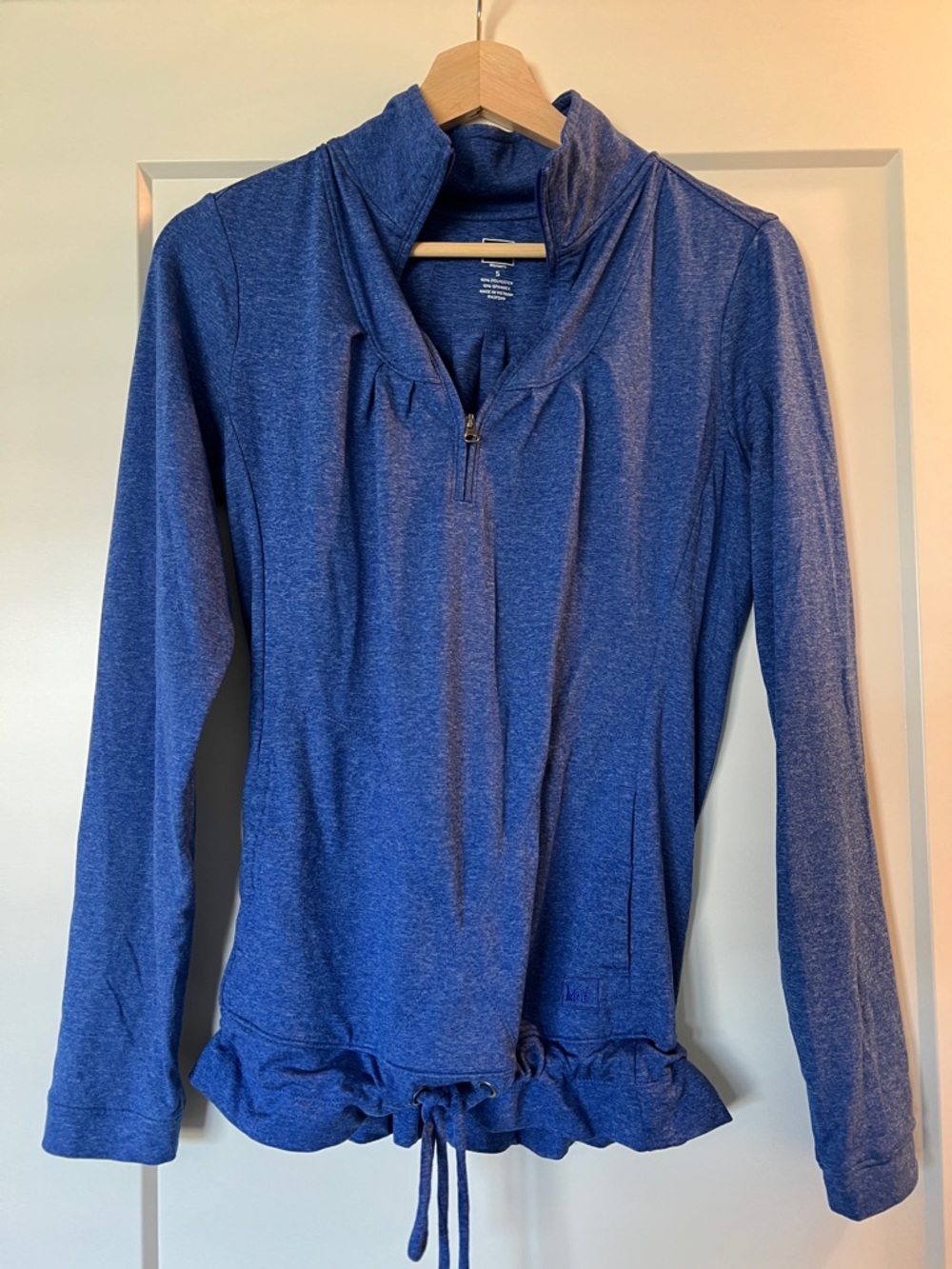 REI Women's Heathered Navy Blue Full-Zip Hoodie